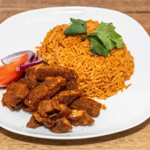 Jollof rice & Beef Suya Special